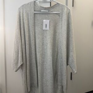 OAK + FORT Light Gray Women's Cardigan NWT